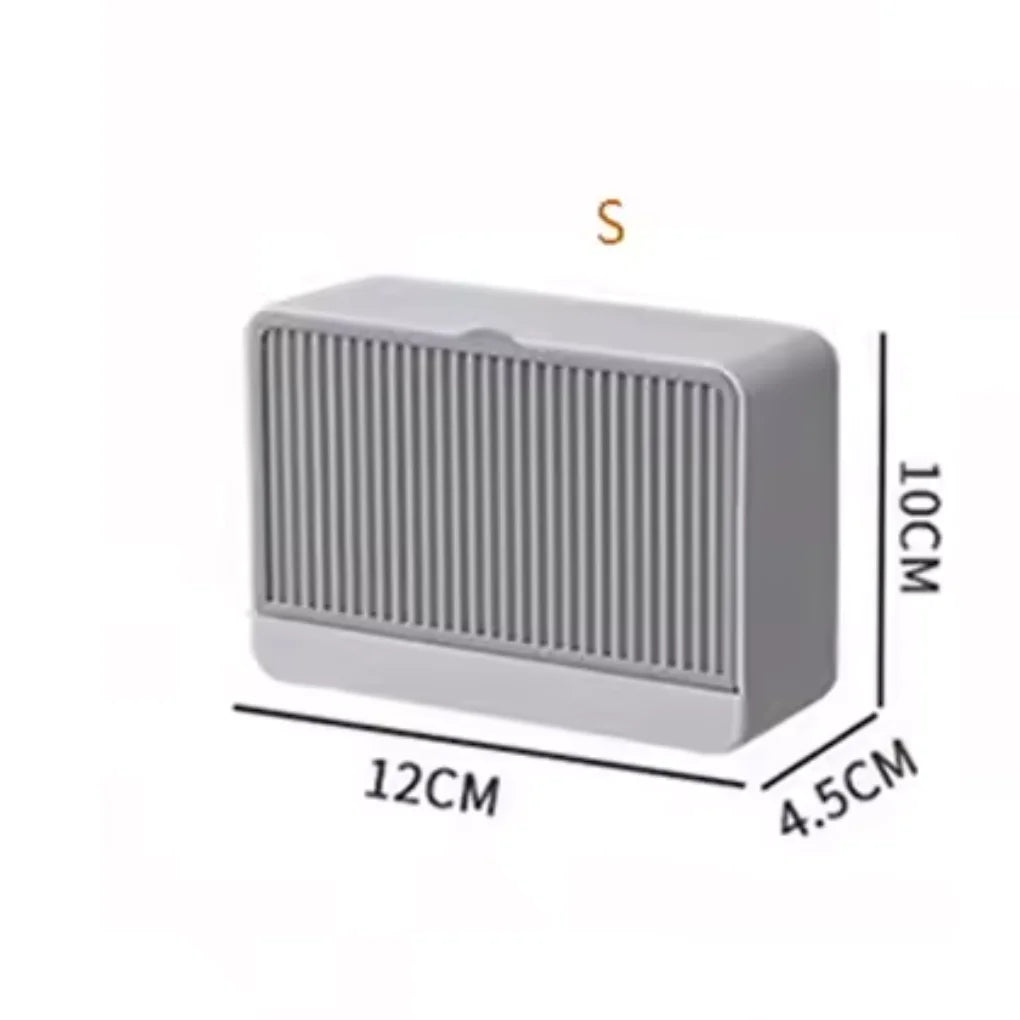 Porta-Sabonete Criativo de Parede com Tampa e Dreno