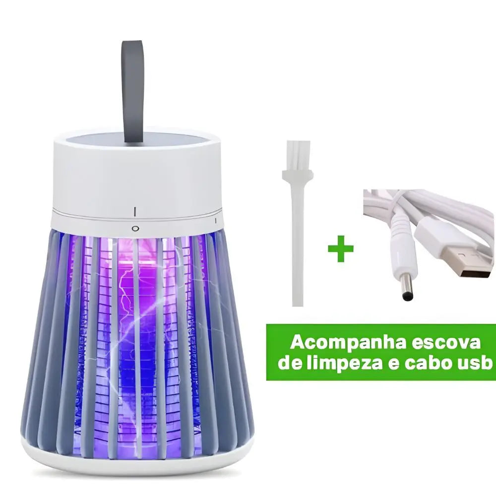 Luminária Repelente de Tomada – Luz Violeta Elimina Mosquitos e Insetos
