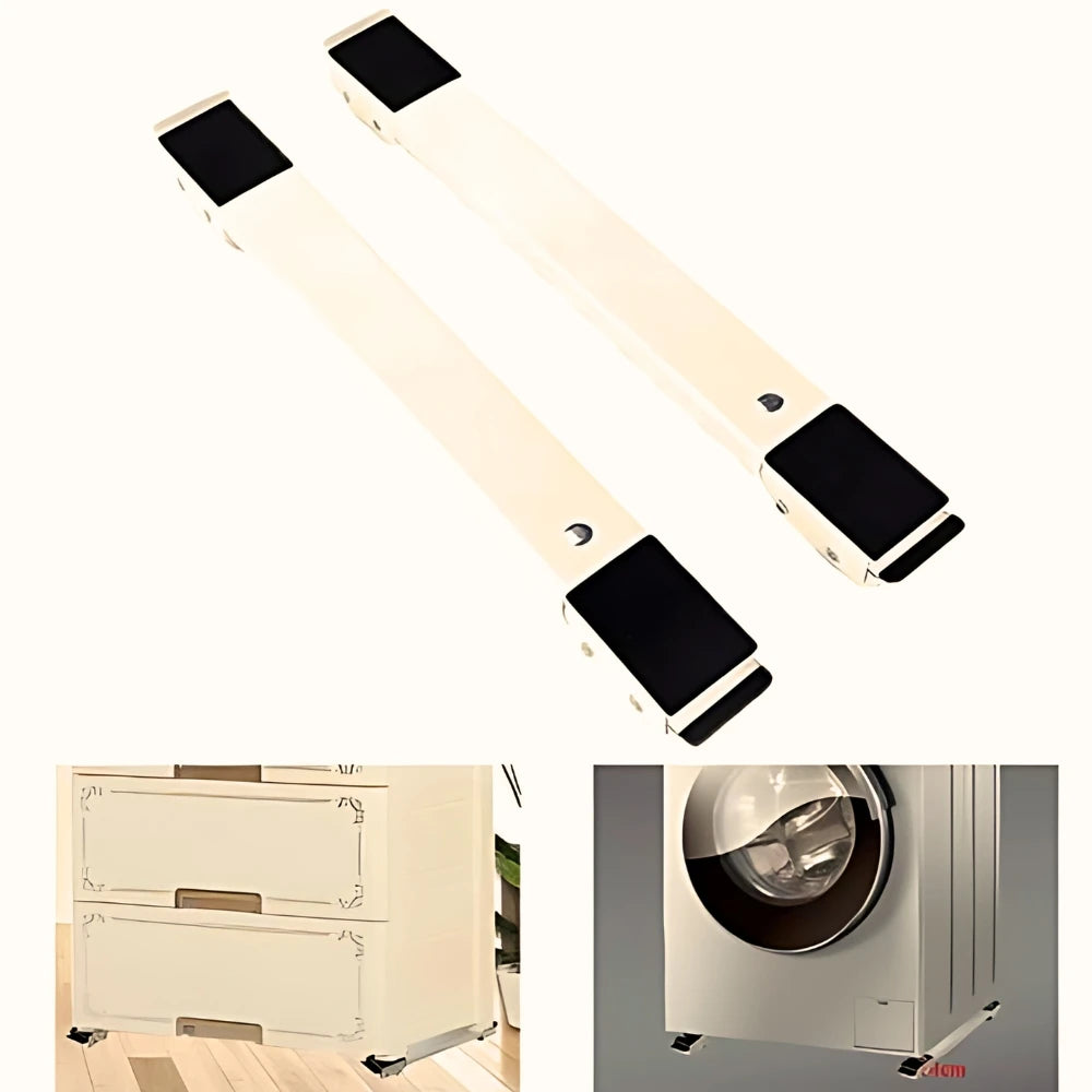 Suporte Ajustável com Rodinhas para Eletrodomésticos e Móveis 200kg