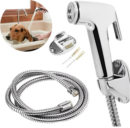 Ducha Higiênica Cromada em Inox Luxo