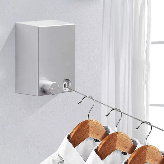 Varal Retrátil em Aço Inox – Compacto e Resistente