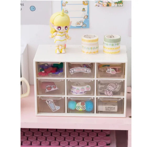 Organizador Multiuso com 9 Gavetas em Plástico Resistente