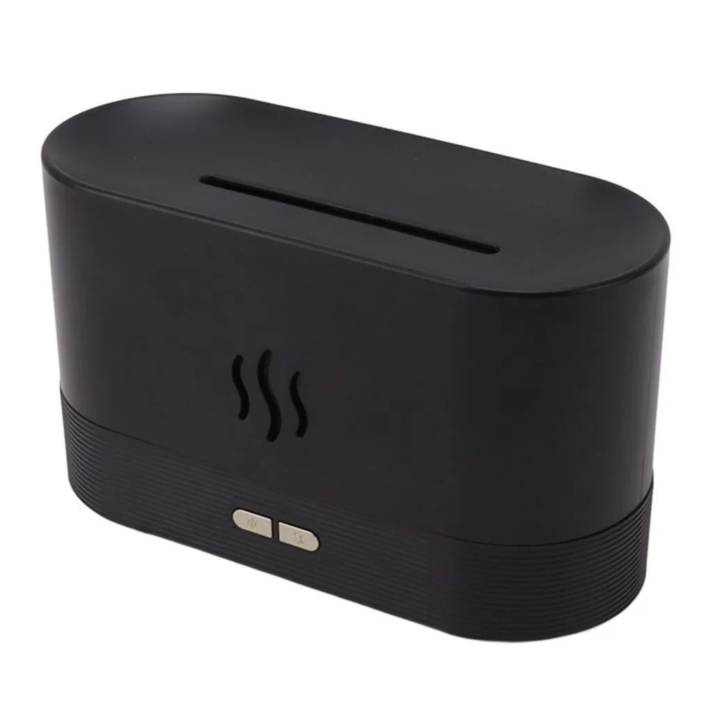 Umidificador de Ar Ultrassônico com Luz LED Chama Colorida e Essência