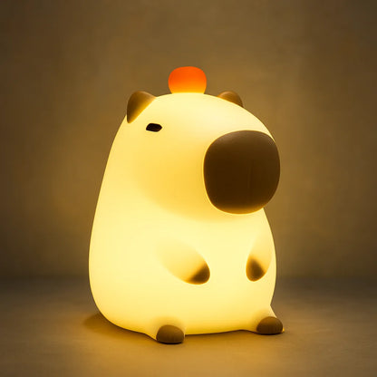 Luminária de Silicone Capivara USB Recarregável com Toque