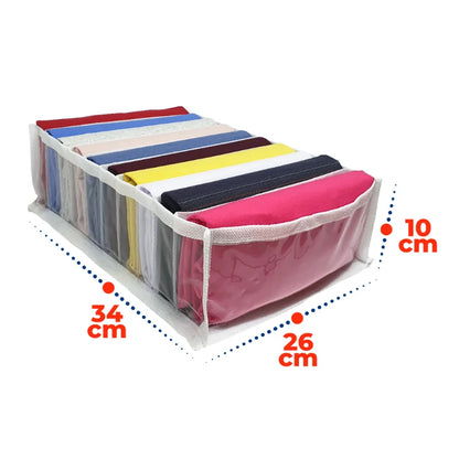 Kit 4 Organizadores de Gaveta para Roupas - T-shirt, Top, Bikini, Sutiã