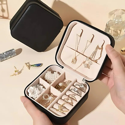Mini Porta-Joias Portátil com Divisórias