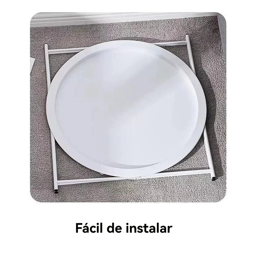 Mesa Auxiliar Metálica Desmontável 47x47x50cm – Design Moderno e Resistente