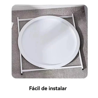 Mesa Auxiliar Metálica Desmontável 47x47x50cm – Design Moderno e Resistente