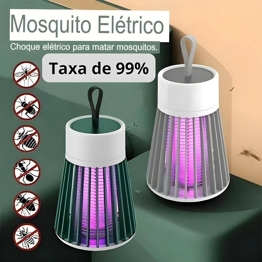 Luminária Repelente de Tomada – Luz Violeta Elimina Mosquitos e Insetos