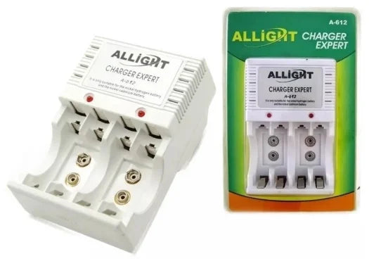 Kit Carregador com Pilhas Recarregáveis AA e AAA