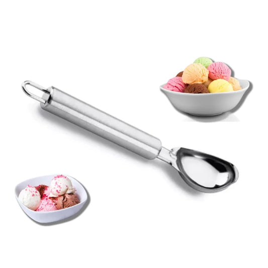 Kit 3 Colheres de Sorvete em Inox – Utensílio de Cozinha