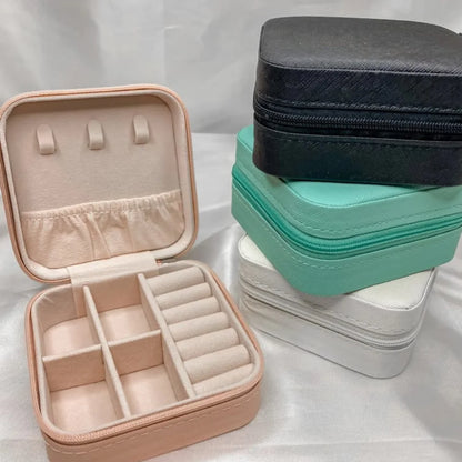 Mini Porta-Joias Portátil com Divisórias