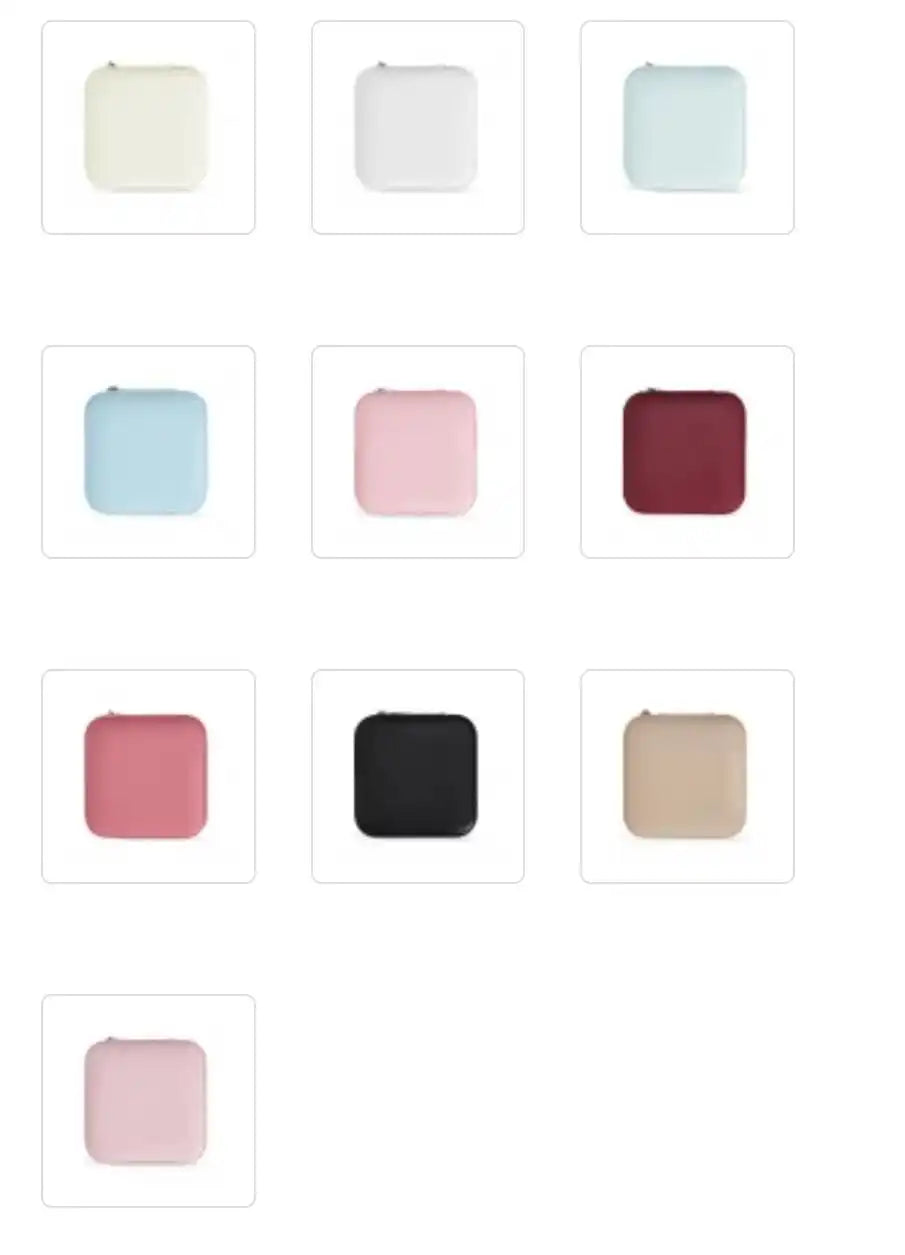 Mini Porta-Joias Portátil com Divisórias