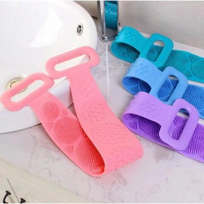 Escova de Banho em Silicone Massageadora e Esfoliante