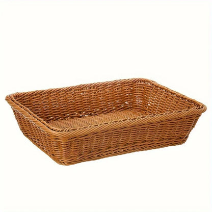 Cesto Organizador Retangular Aramado – Porta Pão e Frutas Decorativo