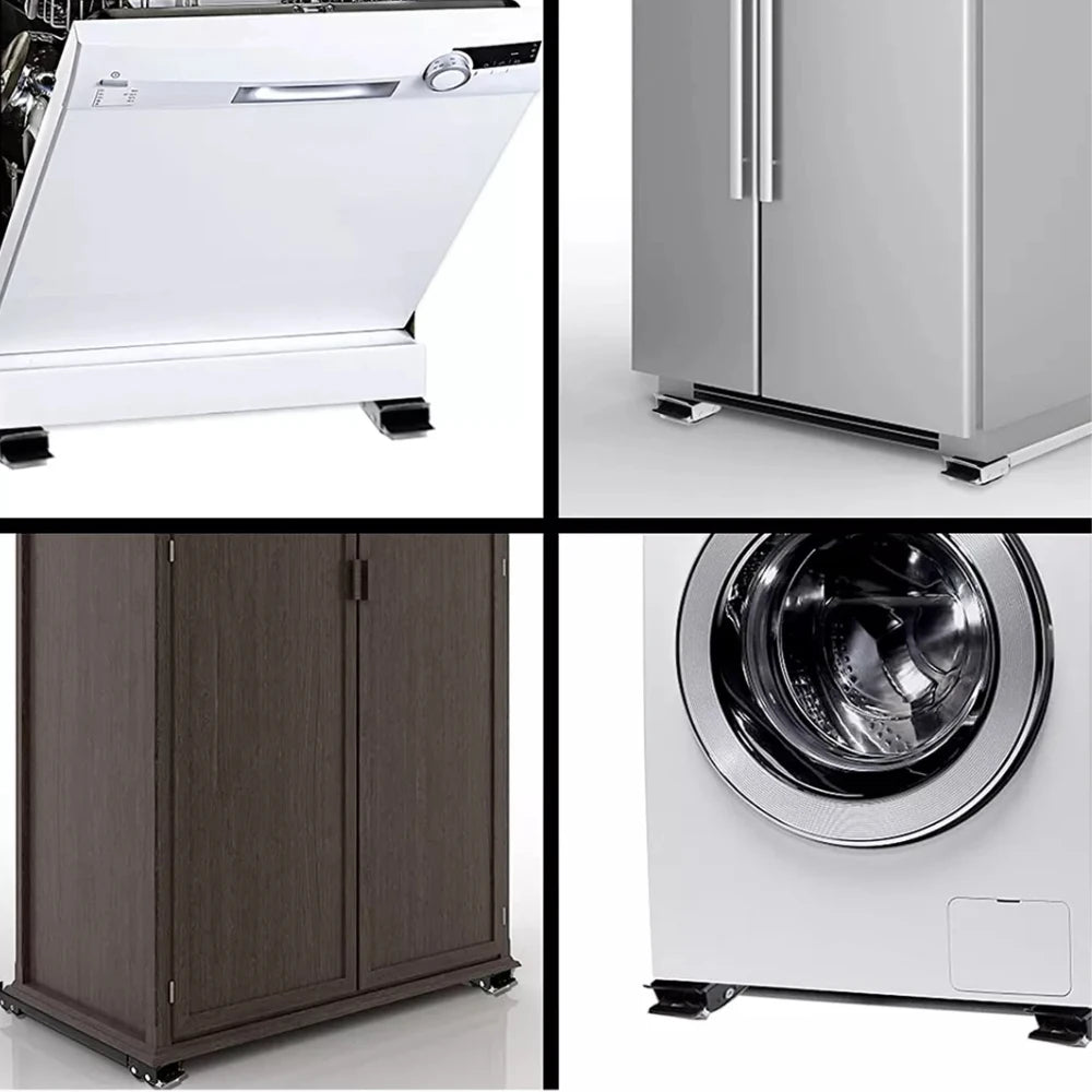 Suporte Ajustável com Rodinhas para Eletrodomésticos e Móveis 200kg