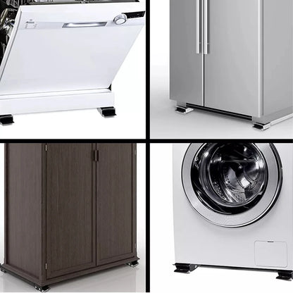 Suporte Ajustável com Rodinhas para Eletrodomésticos e Móveis 200kg