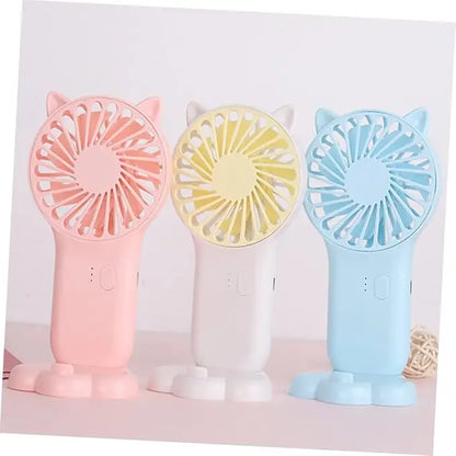 Mini Ventilador Portátil USB Recarregável Silencioso