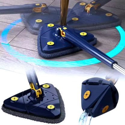 Kit Mop Triangular Giratório 360° com 3 Refis
