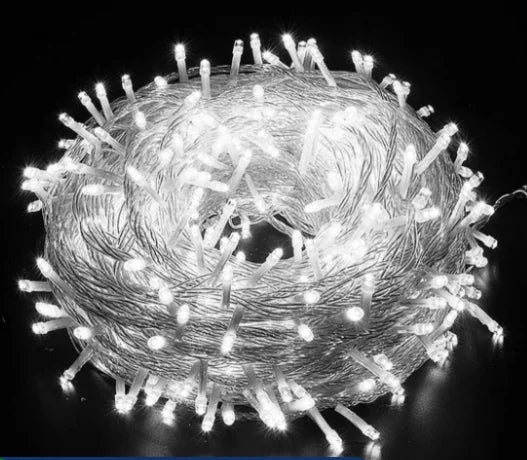 Cordão de Luzes Natalinas 9m com 100 LEDs e 8 Funções