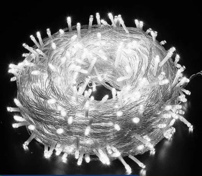 Cordão de Luzes Natalinas 9m com 100 LEDs e 8 Funções