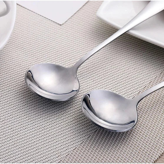 Kit 6 Conjuntos de Talheres Inox – Sopa, Café e Sobremesa