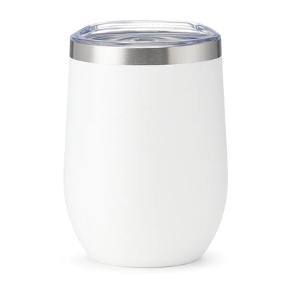 Copo Térmico Inox 360ml com Tampa Transparente – Parede Dupla