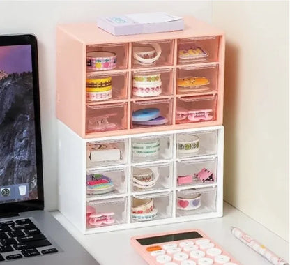 Organizador Multiuso com 9 Gavetas em Plástico Resistente