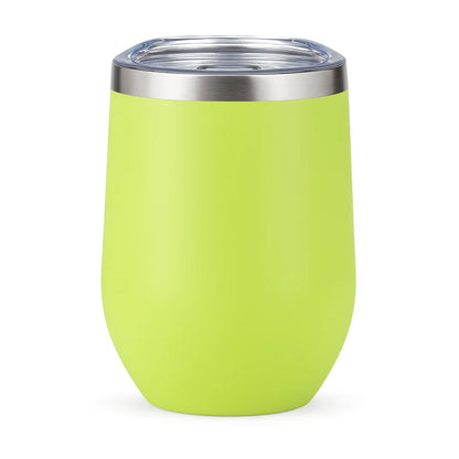 Copo Térmico Inox 360ml com Tampa Transparente – Parede Dupla