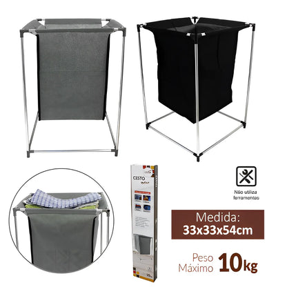 Cesto Organizador de Roupas Sujas Desmontável Minimalista