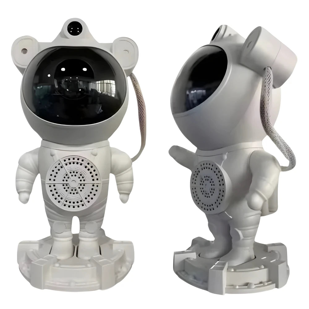 Projetor Galáxia Astronauta com Som Bluetooth
