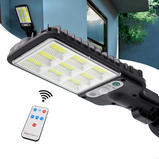 Mini Luminária Solar LED 60W com Sensor de Presença