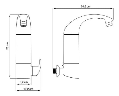 Purificador de Água Lorenzetti Acqua Due de Parede com Torneira Integrada