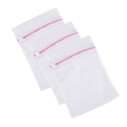 Kit 3 Sacos para Lavagem de Roupas Delicadas com Zíper