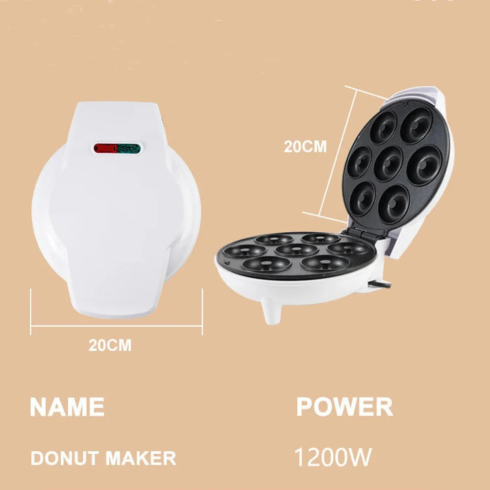 Máquina Elétrica de Donuts – 7 Cavidades 1200W 110V/220V