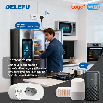 Soquete Inteligente Wi-Fi DELEFU 16A