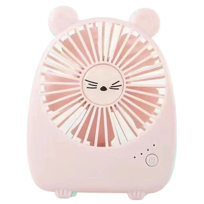 Mini Ventilador USB 3 Velocidades Silencioso e Recarregável