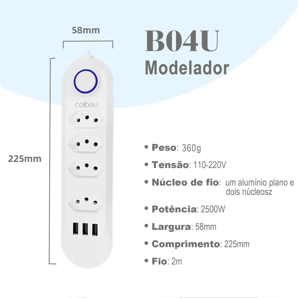 Filtro de Linha USB 2m