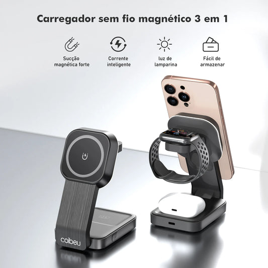 Carregador Indução MagSafe para iPhone – Wireless Charger