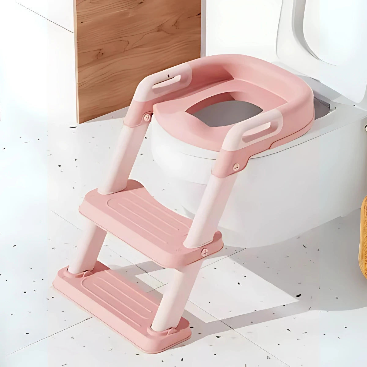 Assento Redutor Infantil com Escada – Trem Colorido