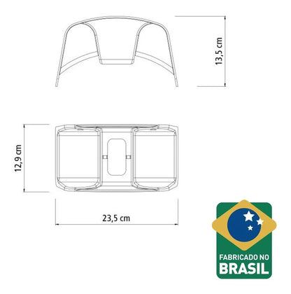 Suporte Fixo para Mangueira Tramontina até 35m