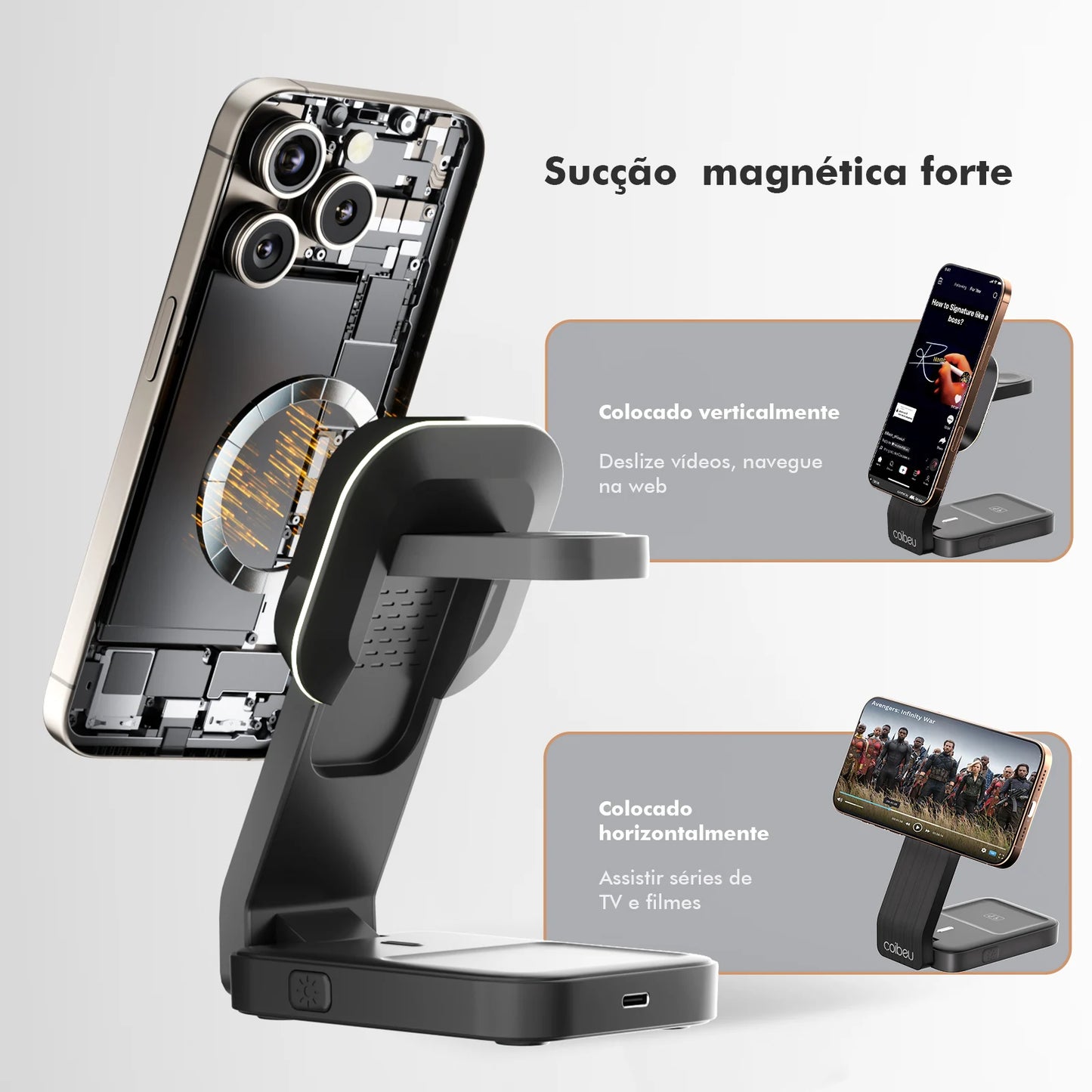 Carregador Indução MagSafe para iPhone – Wireless Charger