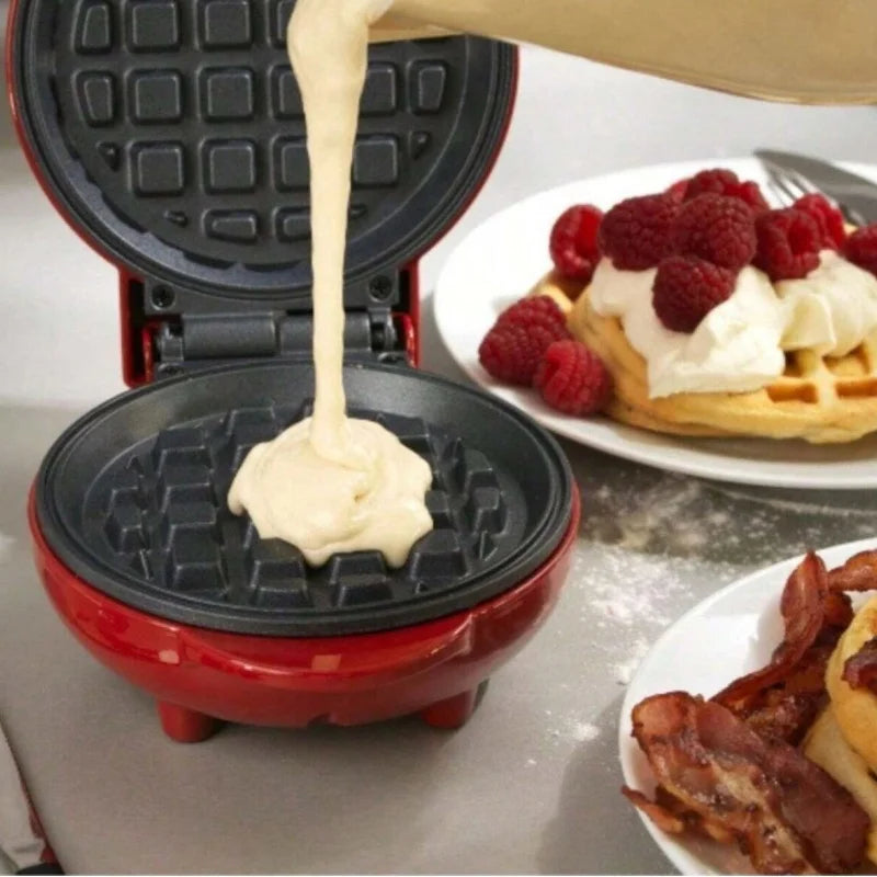 Mini Máquina de Waffle Multifuncional Antiaderente