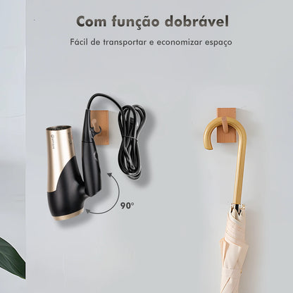 Secador de Cabelo Profissional 1800W – 110/220V Preto e Dourado