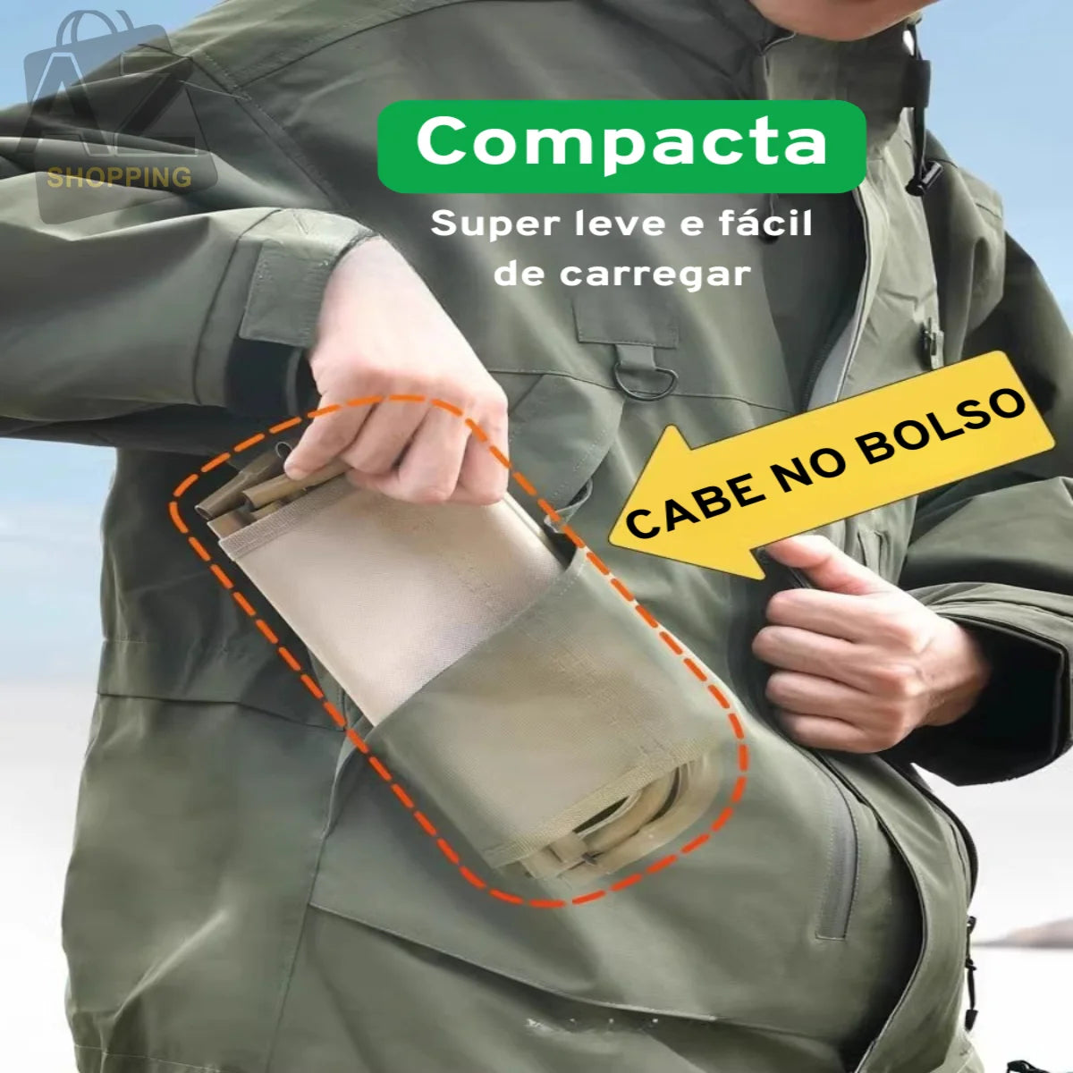 Cadeira Dobrável Mini Portátil para Camping e Praia