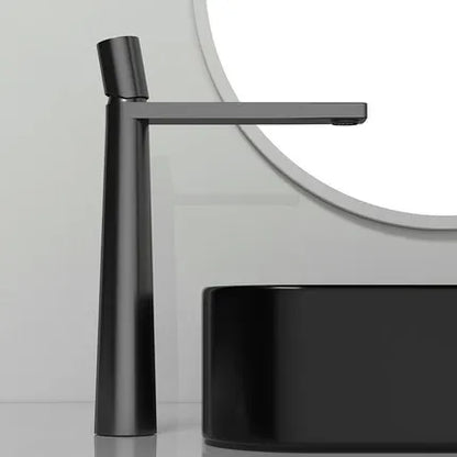 Torneira de Banheiro Tuqiu em Latão – Monocomando Preto/Cinza Água Quente e Fria