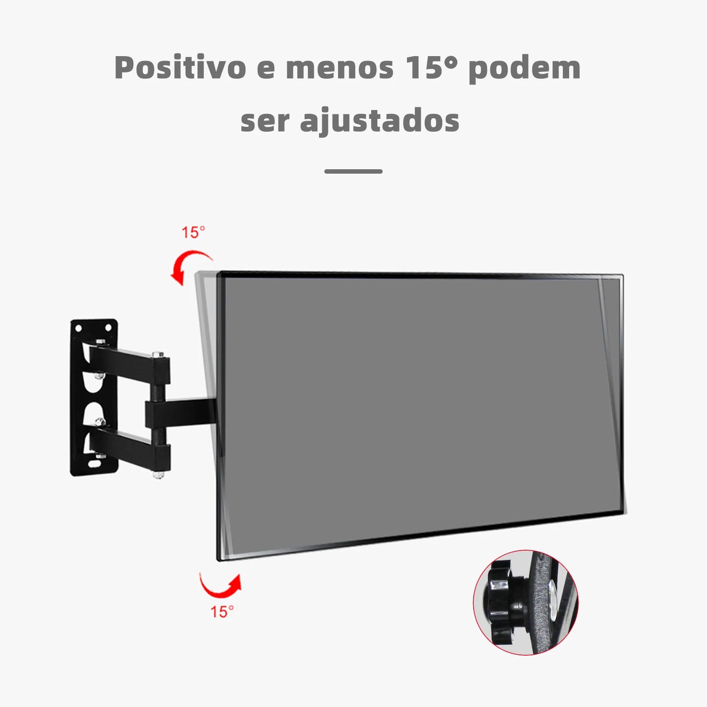 Suporte Articulado de Parede 14–42” para TV e Monitor