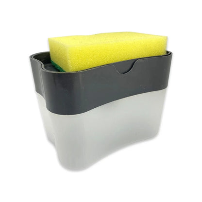 Dispenser 2 em 1 para Detergente com Suporte para Esponja