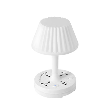 Luminária de Mesa com Tomada – LED 110–220V e Filtro de Linha