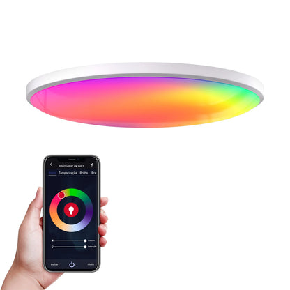 Luminária de Teto Smart WiFi 24W – 16 Milhões de Cores, Alexa/Google
